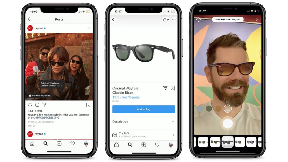 Инстаграм тестирует рекламу с AR-примерочными
