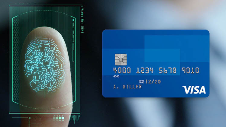 Visa встроила в карты сканер отпечатка пальца