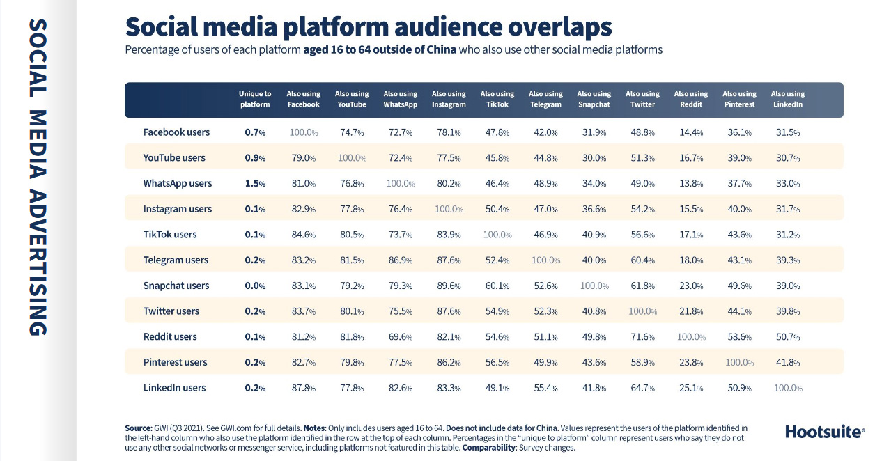 Ежегодный отчёт Digital 2022 — Social Media Marketing & Management Dashboard.