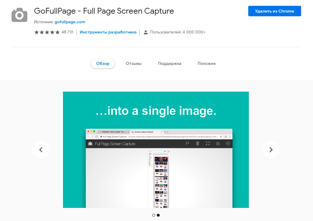 Топ инструментов для email-маркетолога: Full Page Screen Capture
