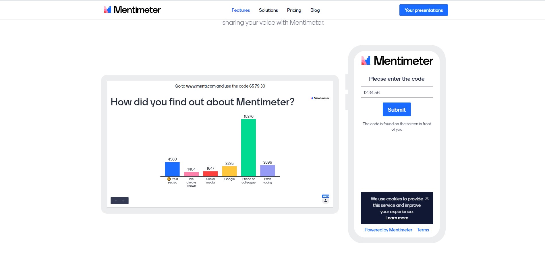 Топ сервисов онлайн-преподавателя: Mentimeter - сервис для создания интерактивных презентаций