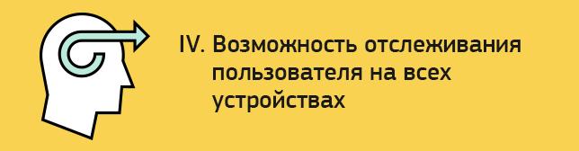 Возможность отслеживания пользователя на всех устройствах